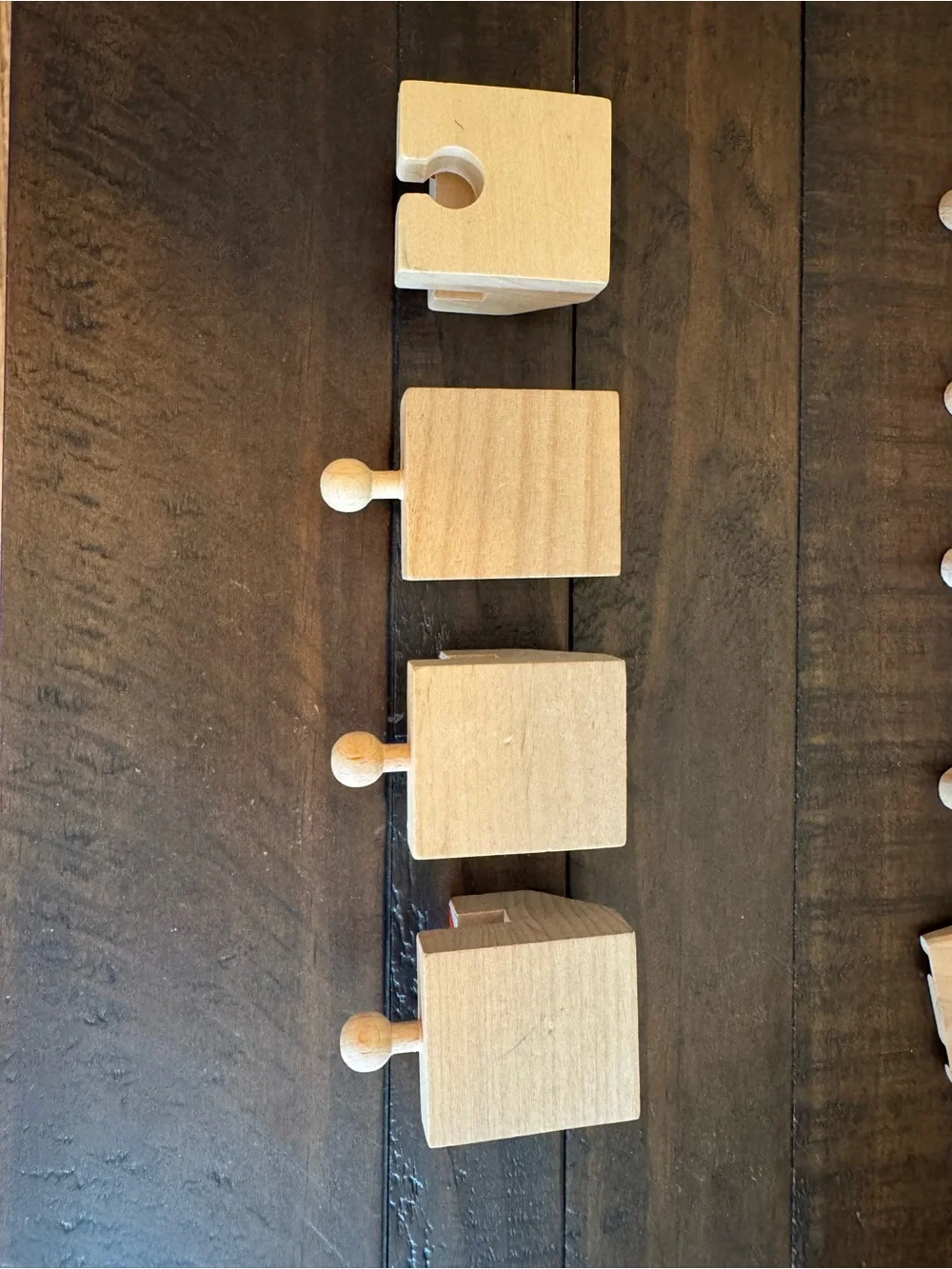 Stops, ramps & straights wooden rail /train track compatible w/ Brio and Thomas